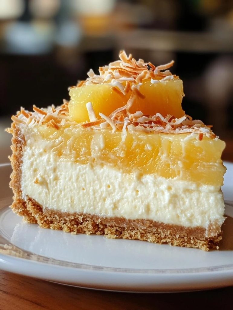 Coconut Pineapple Cheesecake