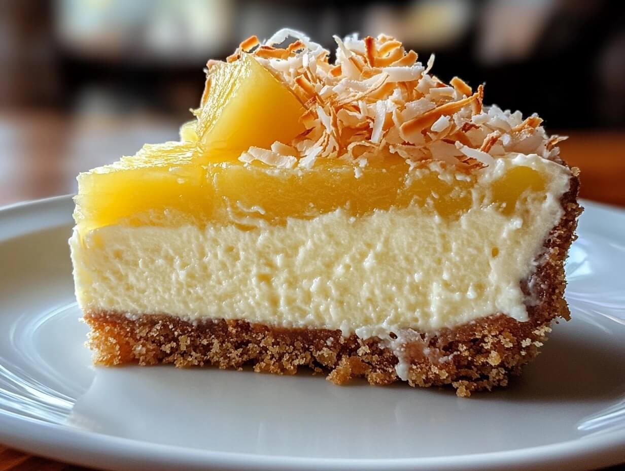 Coconut Pineapple Cheesecake