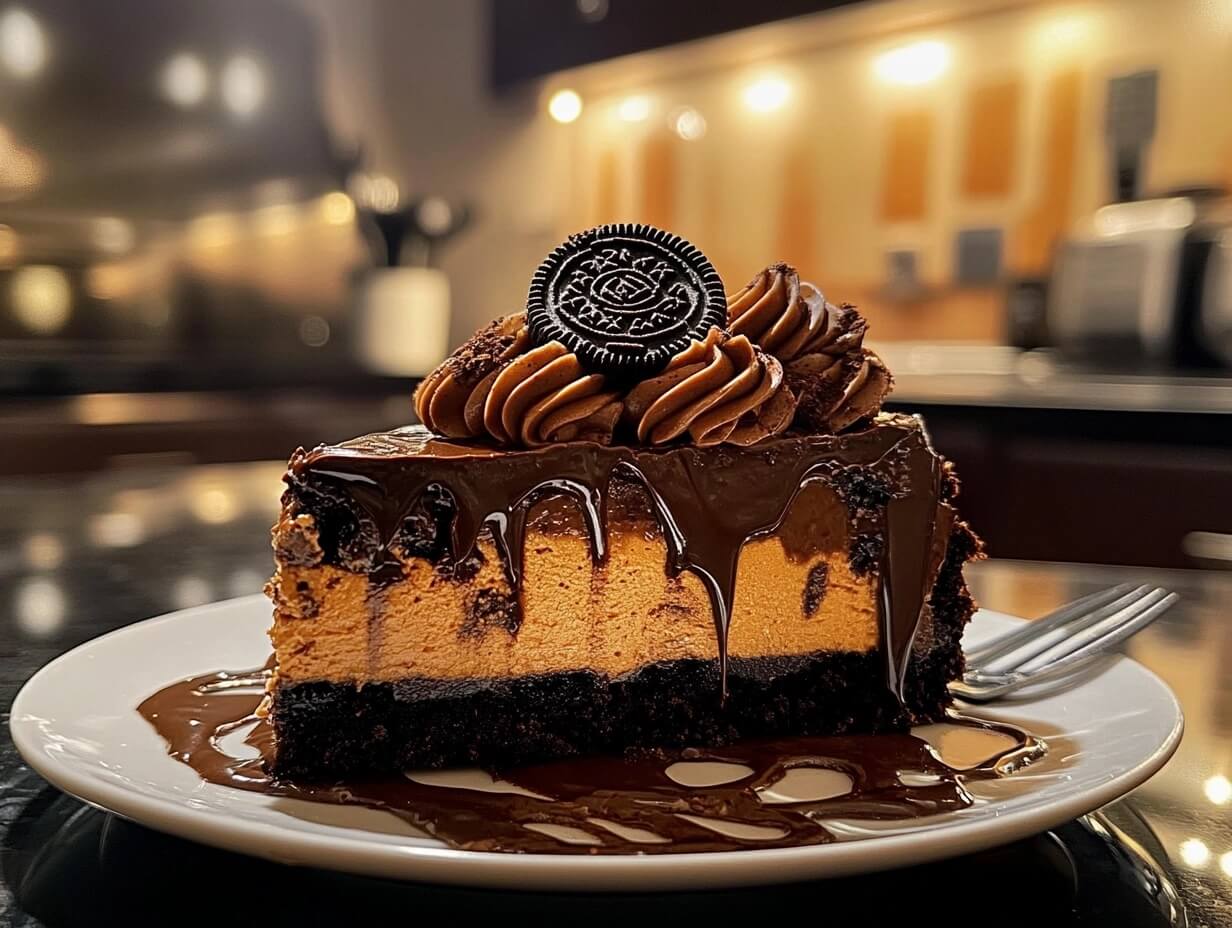 Triple Chocolate Fudge Cheesecake