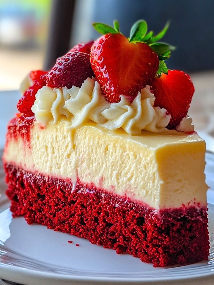 Strawberry Red Velvet Cheesecake